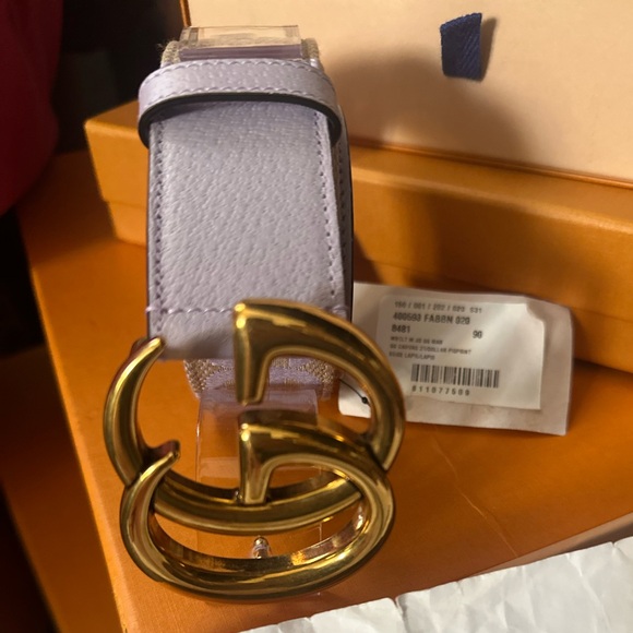 Gucci Beige and Gold Women\'s Belt